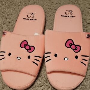Hello Kitty Pink Plush Slippers